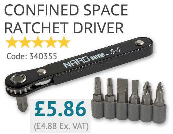 Confined Space Ratchet Driver