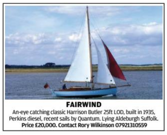 Fairwind Advert, 2014